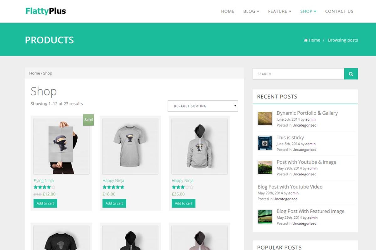 FlattyPlus MultiPurpose WP Theme, a WordPress Template by TuchukThemes (Photo 5 of 5)