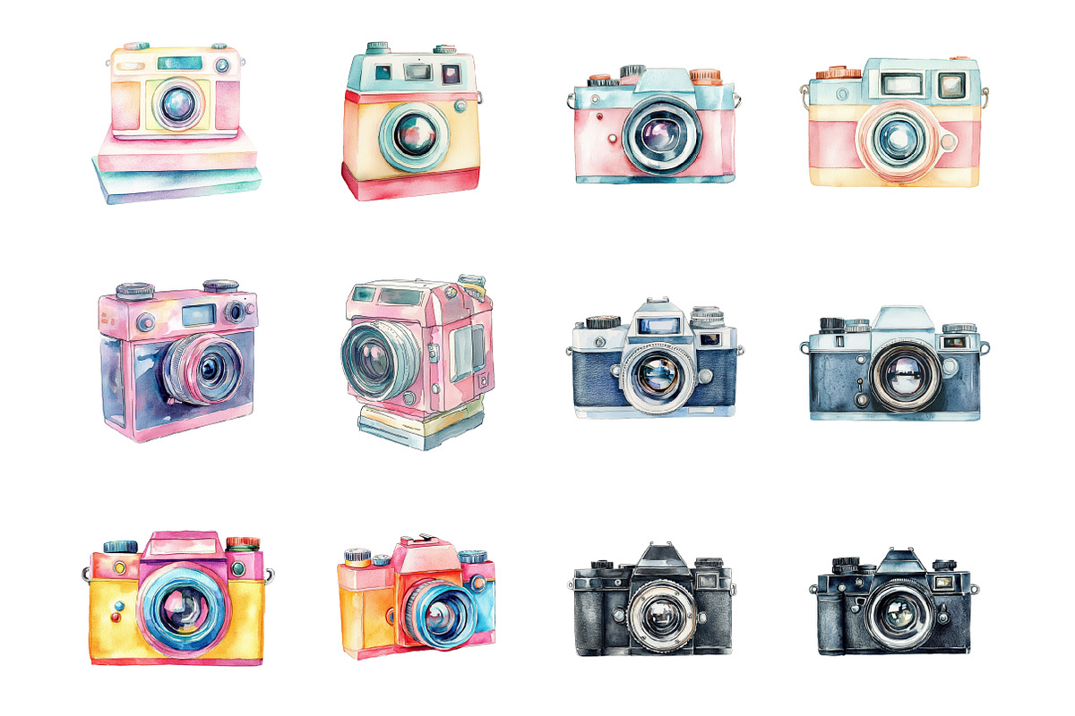 90s Photo Cameras, an Illustration by Design Market (Photo 3 of 3)