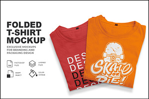 Folded T-Shirt Mockup, a Shirt Mockup by Mockupfit