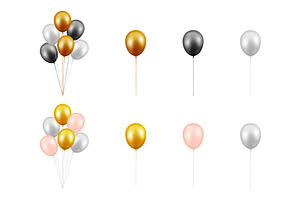 Balloons. Vector Set., an Object Graphic by Gomolach