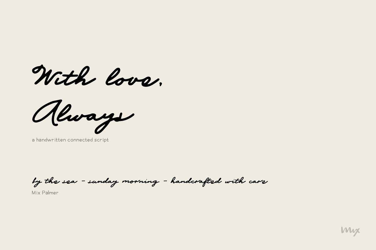 Palmer — An Unsteady Palmer Method, a Script Font by Mix Fonts (Photo 3 of 6)
