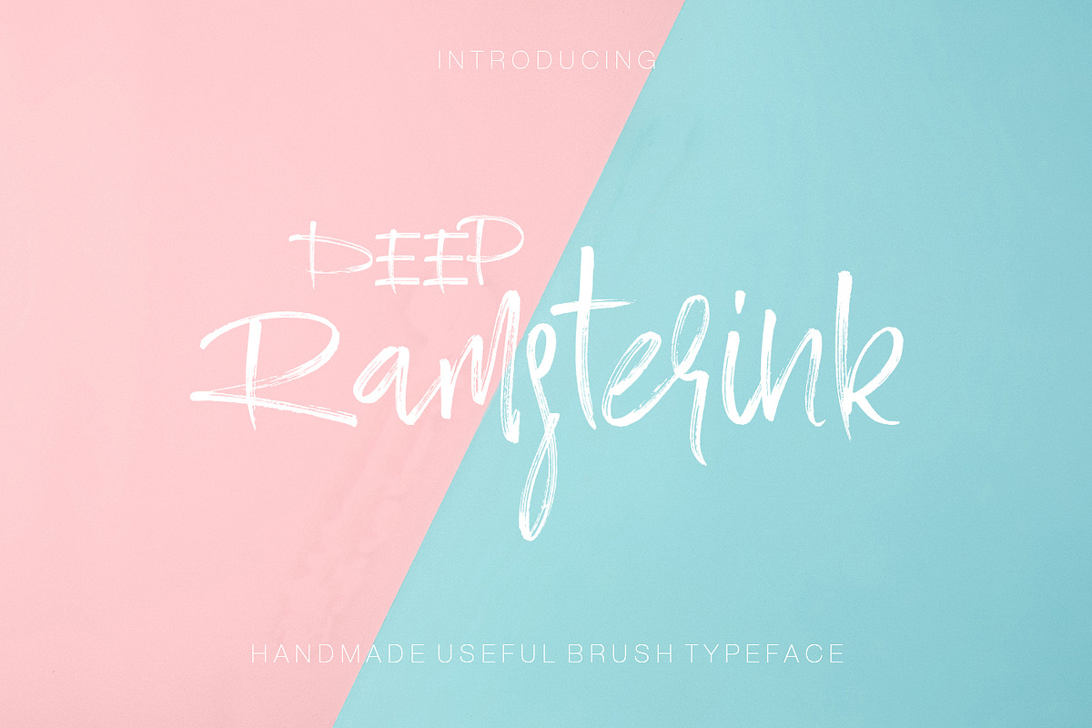 Ramsterink Script  Brush Font, a Script Font by Design Dukkan (Photo 1 of 9)