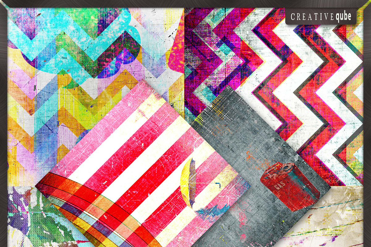 Grunge textured digital papers preview 3