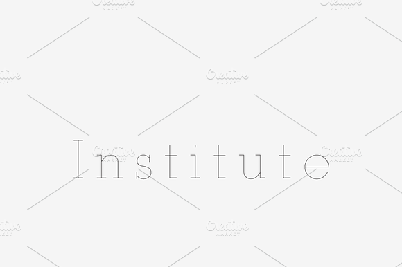 Institute - Laser, Craft Cutter Font preview 6