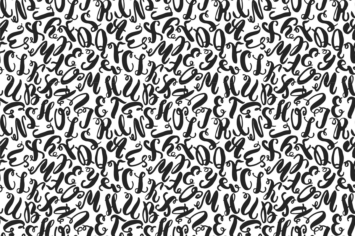 Alphabet letters seamless patterns, a Pattern Graphic by Tumana_Net (Photo 4 of 6)