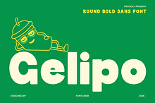 Round Bold Sans Font - Gelipo