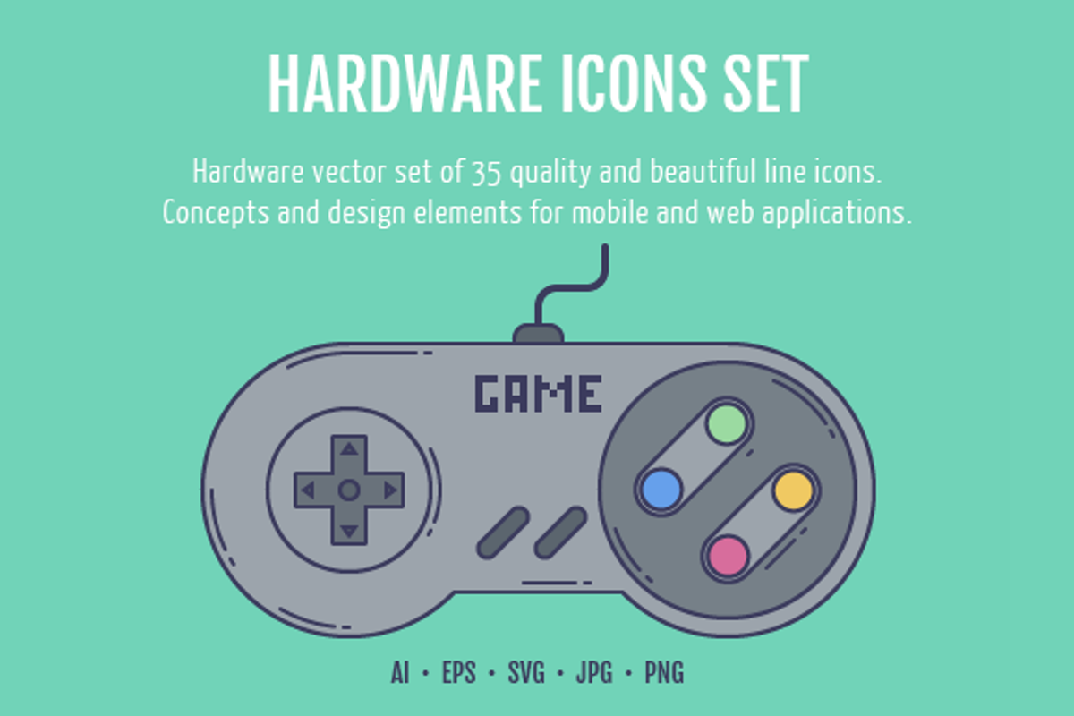 Hardware Icons Set, an Icon by ArtStyles (Photo 1 of 2)