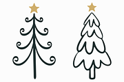 Whimsical Christmas Tree Doodle, a Seasonal Illustration by Kusumaillustration (Thumbnail 12 of 14)