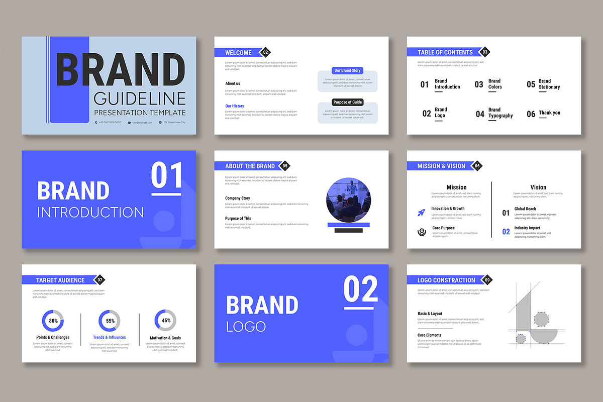 Business Brand Guideline, a Presentation Template by Mighty-Slide (Photo 2 of 4)