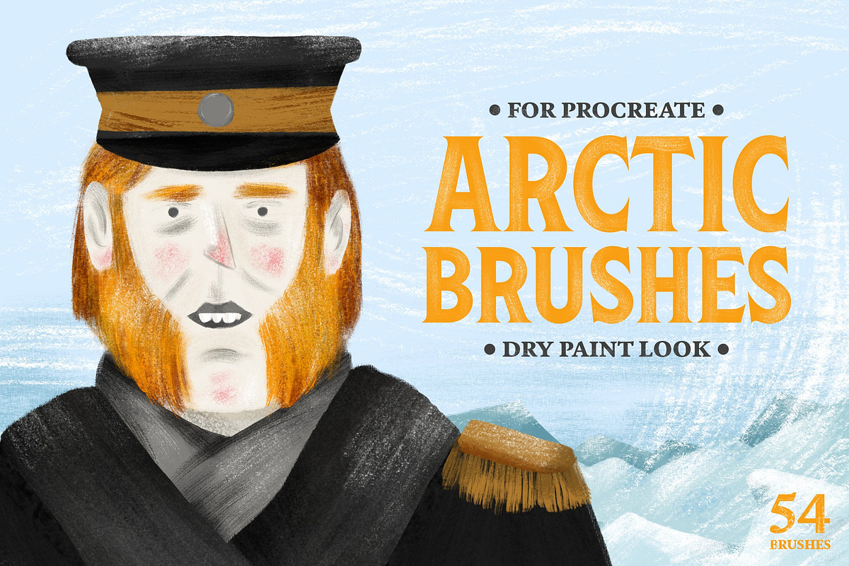 Arctic Dry Brushes for Procreate, a Brush Add-On by Guerillacraft (Photo 1 of 7)
