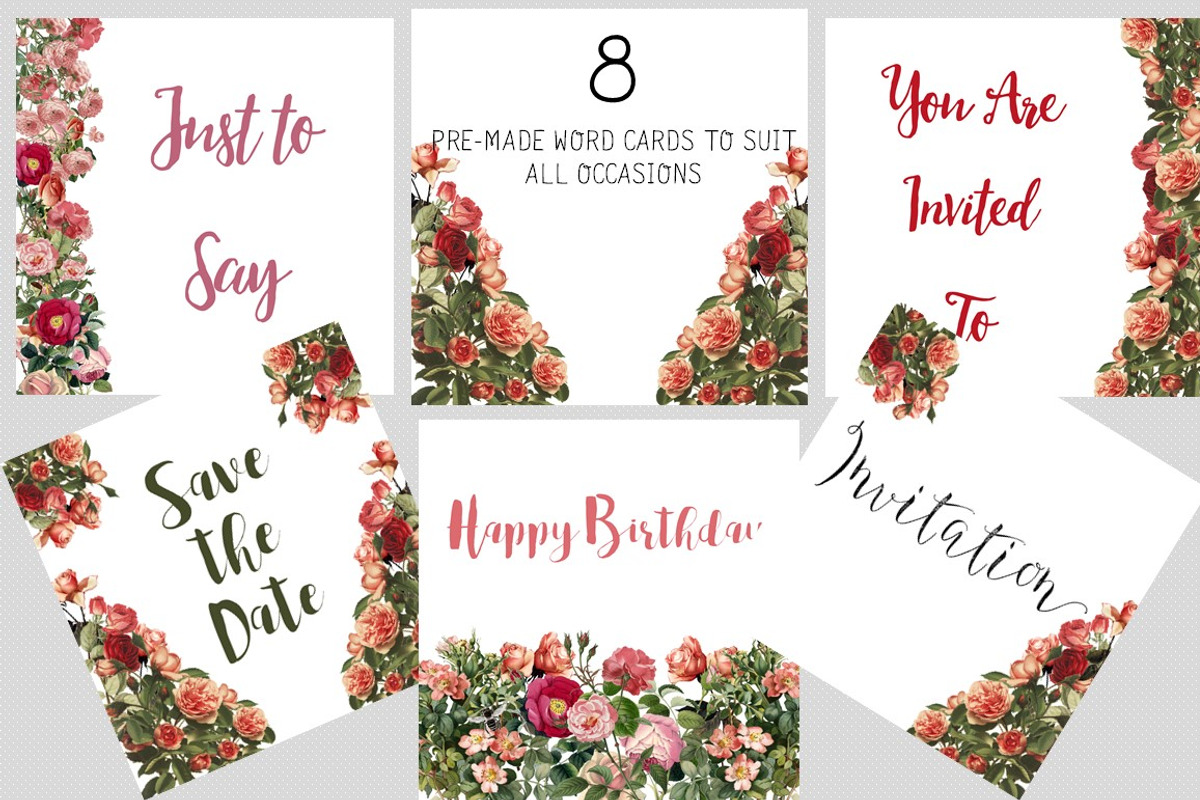Rose Garden, an Invitation Template by Ginger Duck Graphics (Photo 2 of 6)