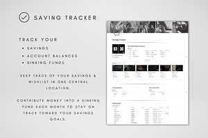 Digital Notion Saving Tracker 2024