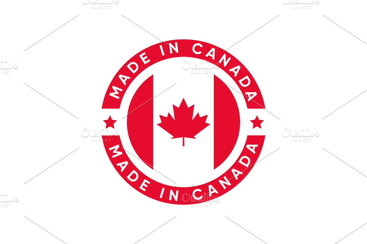 Made In Canada stamp vector design, an Illustration by Soufone