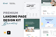 Oval Landing Page Template Bundles, a Landing Page Template by Designspace (Thumbnail 1 of 5)