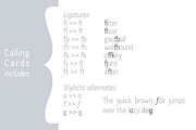 Calling Cards sans serif font, a Sans Serif Font by Ana's Fonts (Thumbnail 4 of 7)