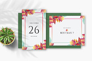 Wedding Invitation Template Set, an Invitation Template by Artphic (Thumbnail 5 of 6)