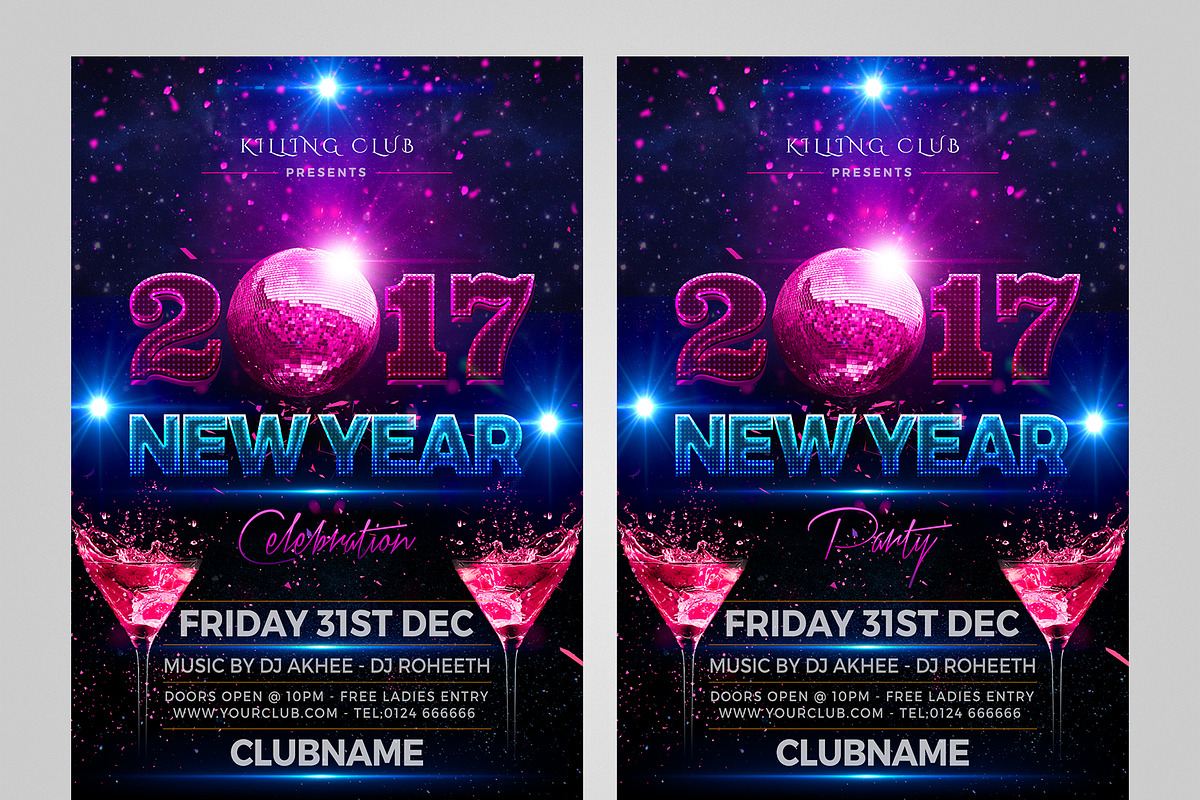 New Year Party Flyer, a Flyer Template by Flyerkart (Photo 2 of 3)