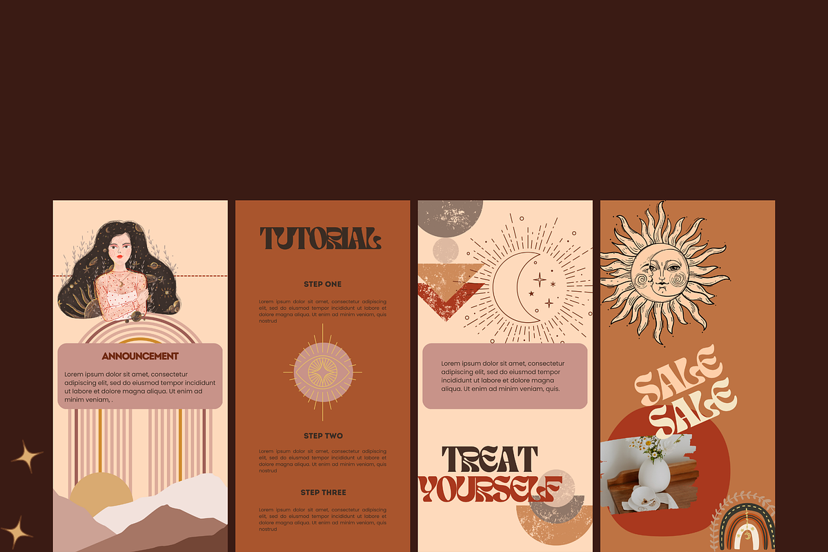 100 Boho Instagram Story Templates, a Social Media Template by The Lone Crowd (Photo 5 of 7)