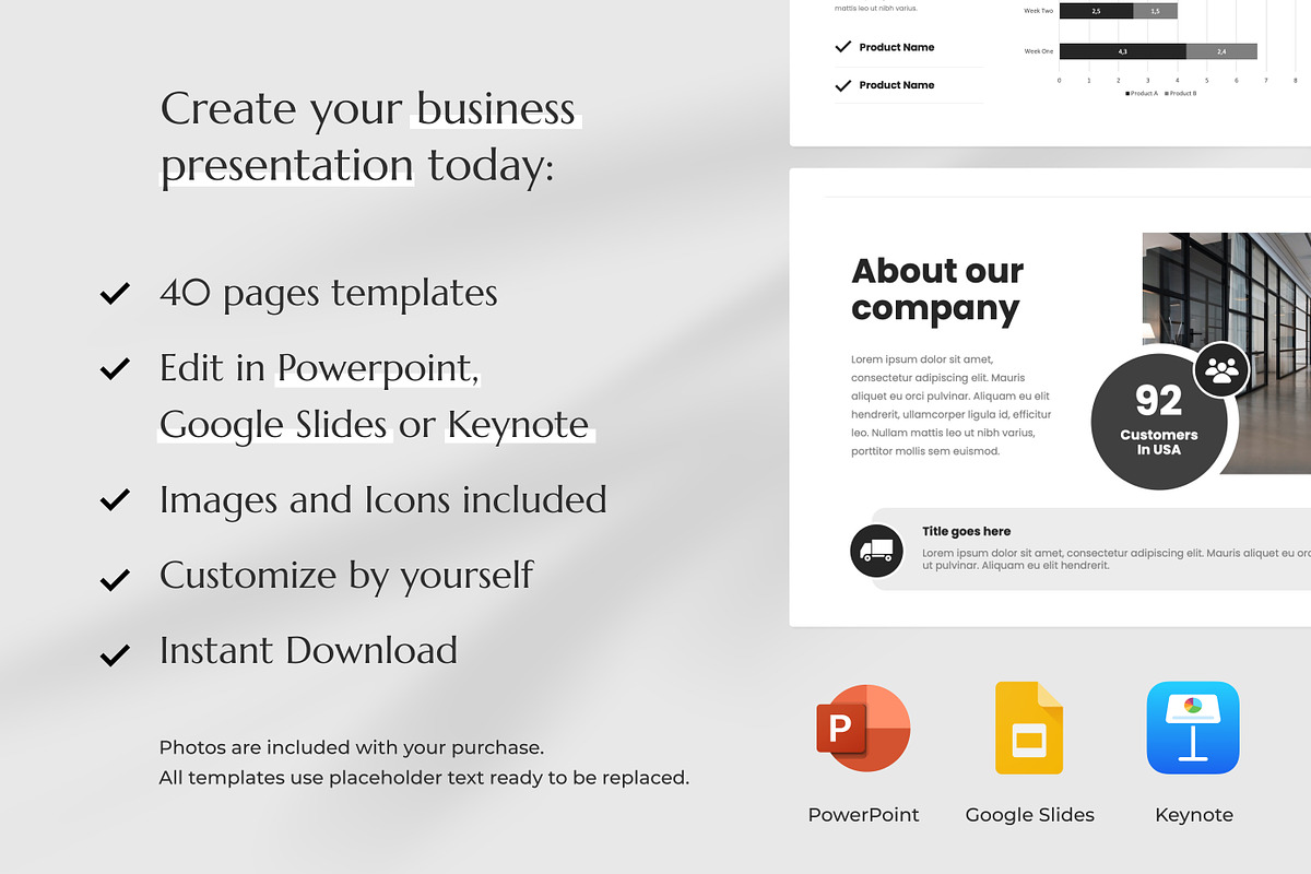 Modern Powerpoint Template, a Presentation Template by Modo Design Studio (Photo 2 of 10)