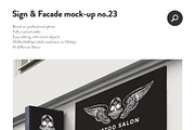 50 sign facade signboard logo mock, a Product Mockup by PrintPixel (Thumbnail 25 of 53)