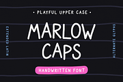 Marlow Caps | Clean Handwritten Font, a Handwritten Font by Artec Maison (Thumbnail 1 of 14)
