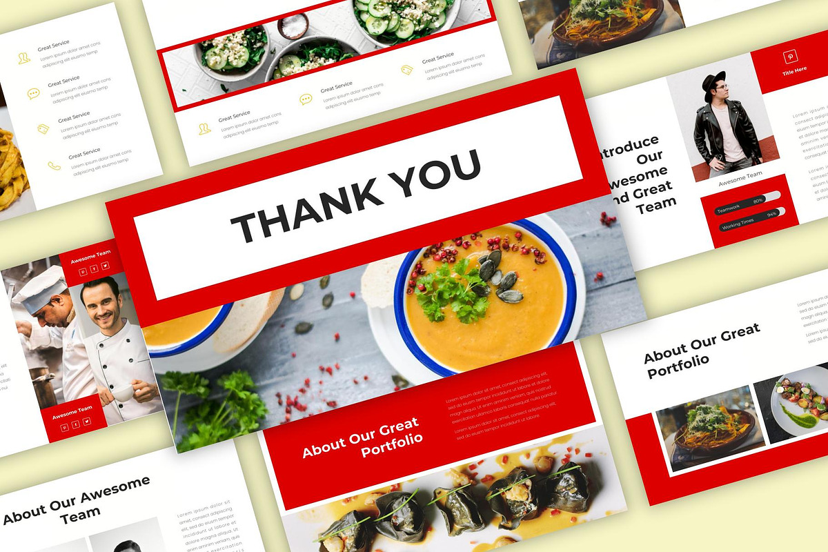 Marinara - food keynote Template, a Presentation Template by riz creative studio (Photo 2 of 9)