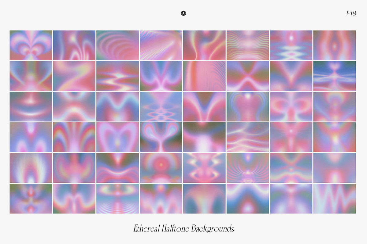 Ethereal Halftone Backgrounds, a Background Graphic by Freezerondigital (Photo 16 of 17)