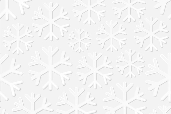 Seamless backgrounds with snowflakes preview 3