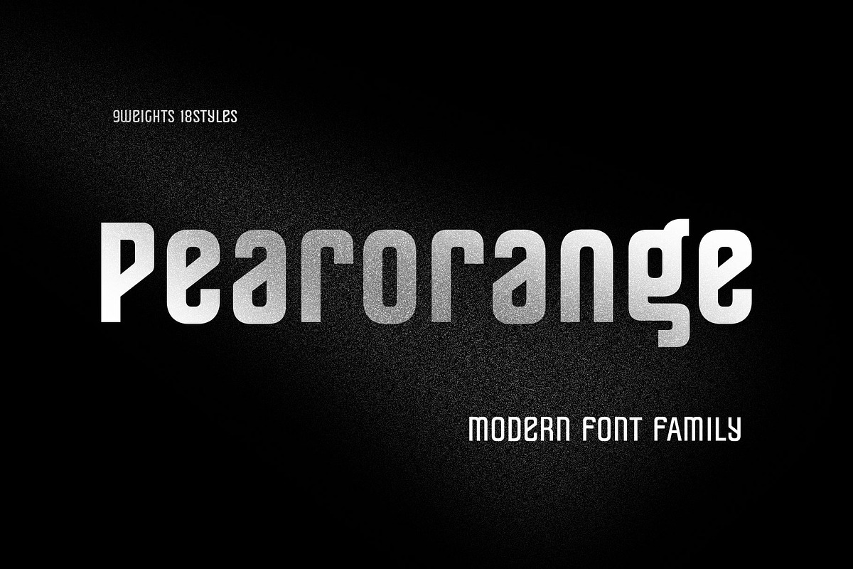 Pearorange Modern Sans Font Family, a Sans Serif Font by Ryul Davidson (Photo 1 of 14)