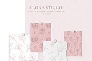 Floral logo and botanical elements, a Branding & Logo Template by Summer Nightingale Art (Thumbnail 8 of 9)