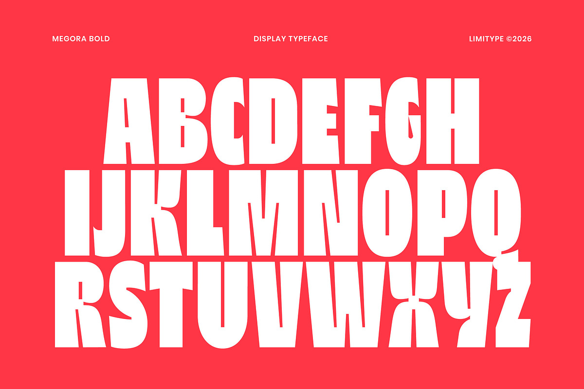 Megora - Bold Inktrap Font, a Sans Serif Font by limitype (Photo 8 of 12)