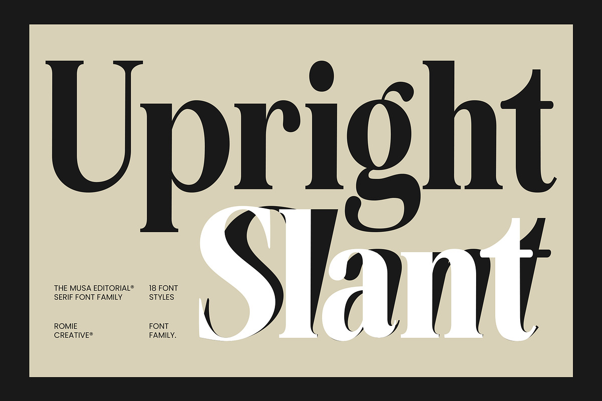 The Musa Editorial | 18 Font Files, a Serif Font by Romiecreative (Photo 12 of 12)
