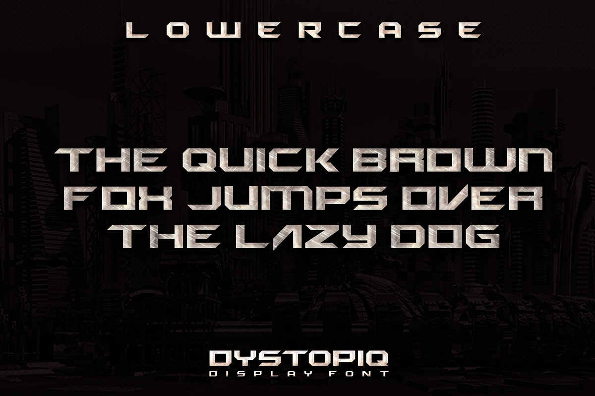DYSTOPIQ FONT preview 3
