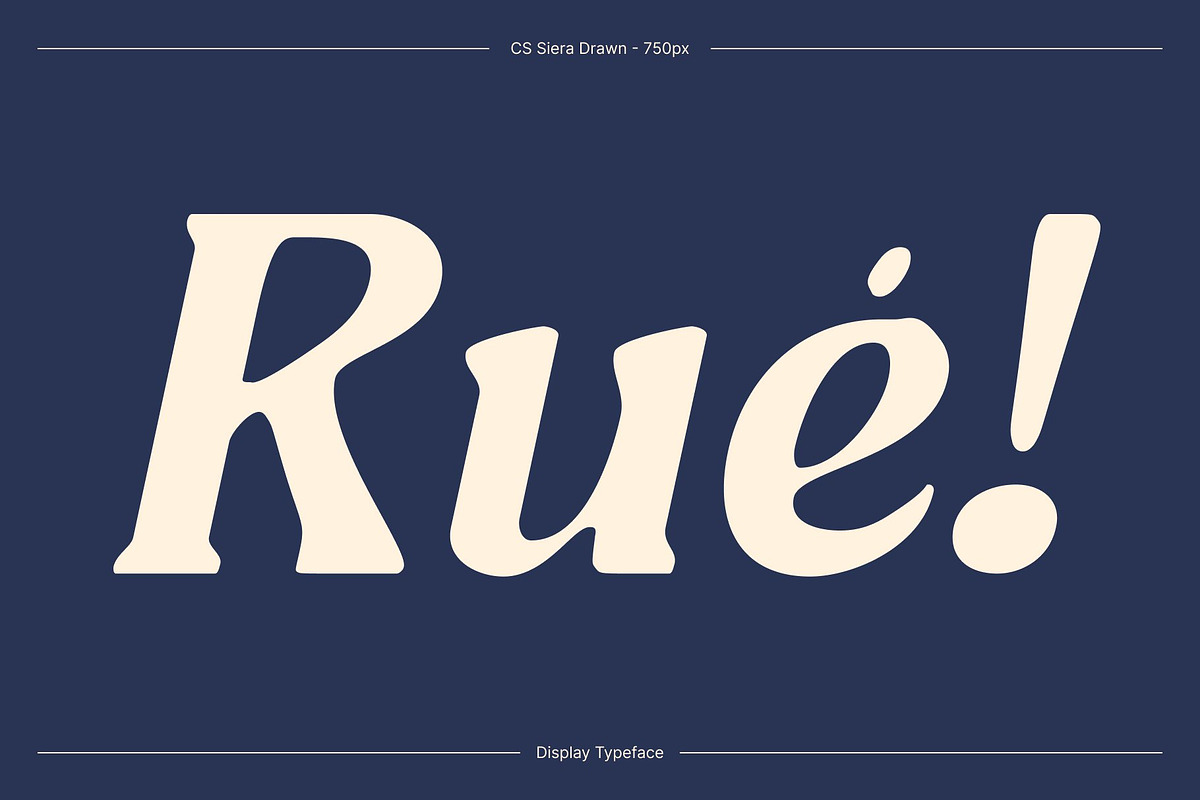 CS Siera Drawn, a Serif Font by Craft Supply Co. (Photo 2 of 8)