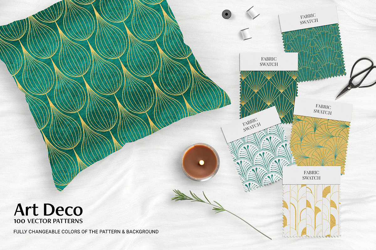 Art Deco Patterns Collection, a Pattern Graphic by DesignerCandies (Photo 9 of 21)