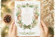 Winter Wedding Crest, Christmas png, a Decorative Illustration by WonderWonder (Thumbnail 5 of 9)