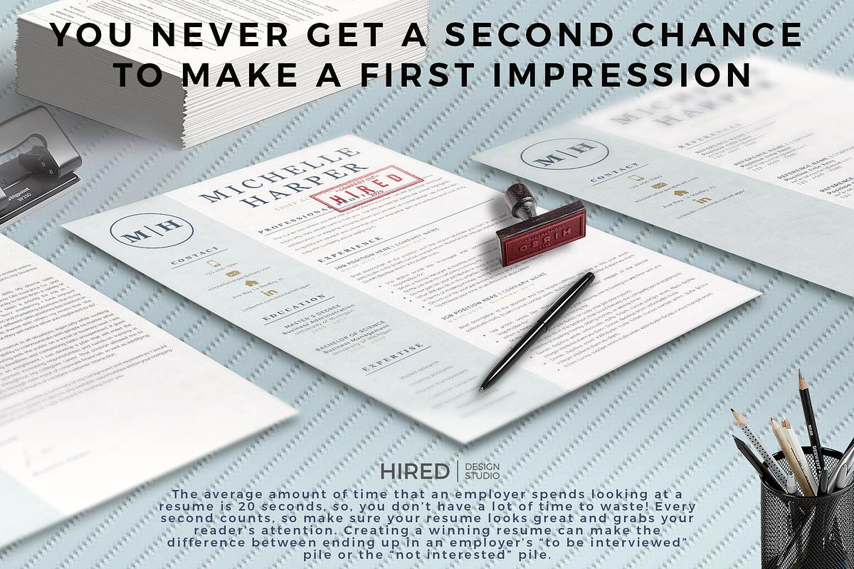 Professional & Modern Resume Design, a Resume Template by HIRED Design Studio (Photo 11 of 12)