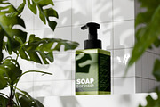 Soap Dispenser Square Bottle Mockup, a Packaging Mockup by Muhazdinata (Thumbnail 1 of 18)