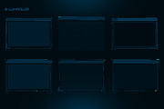Sci Fi UI Set, an Object Illustration by Olga Ryzychenko (Thumbnail 2 of 8)