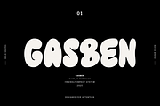 Gasben – Playful Display Font, a Handwritten Font by Solutype (Thumbnail 1 of 12)