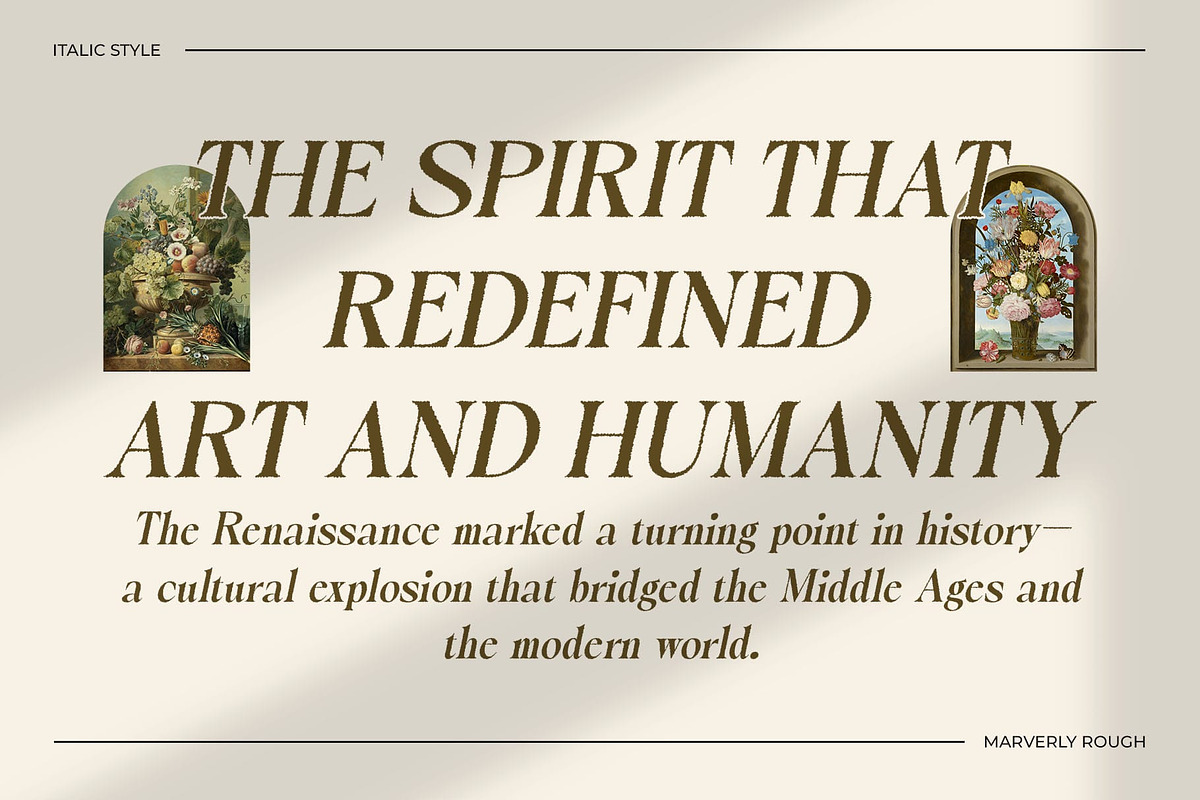 Maverly Rough, a Serif Font by Craft Supply Co. (Photo 3 of 8)