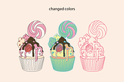 Cupcake Vector Illustration, a Food Illustration by Chaka_32 (Thumbnail 4 of 4)