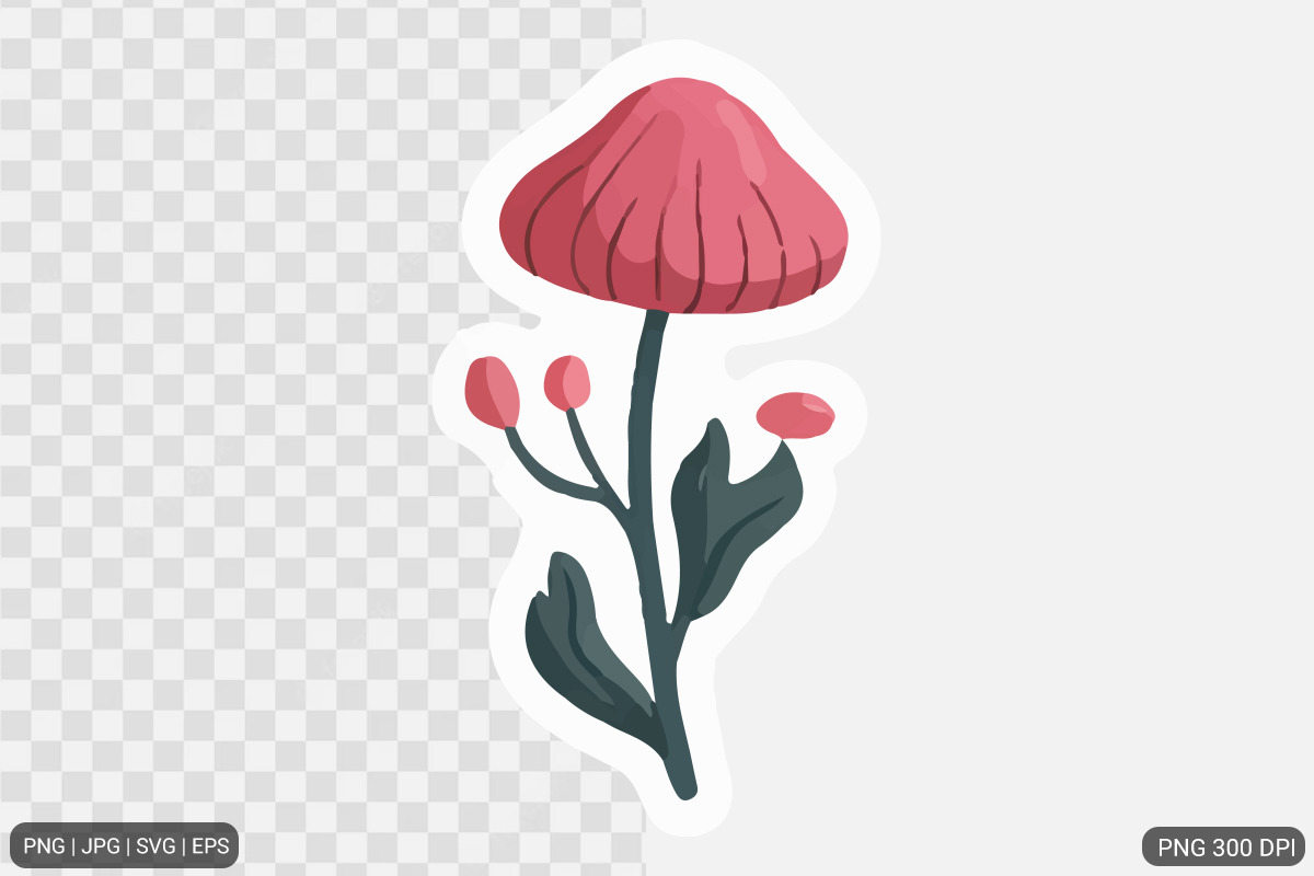 Cute Flower Sticker Design Bundle, an Illustration by Actual Pixel (Photo 12 of 26)