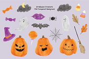 Spooky Halloween Watercolor Bundle, a Seasonal Illustration by An Design (Thumbnail 3 of 6)