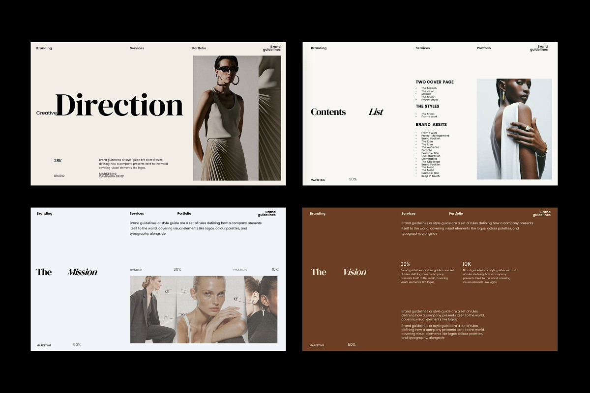 Creative Direction Template, a Presentation Template by Studio Industry (Photo 4 of 10)