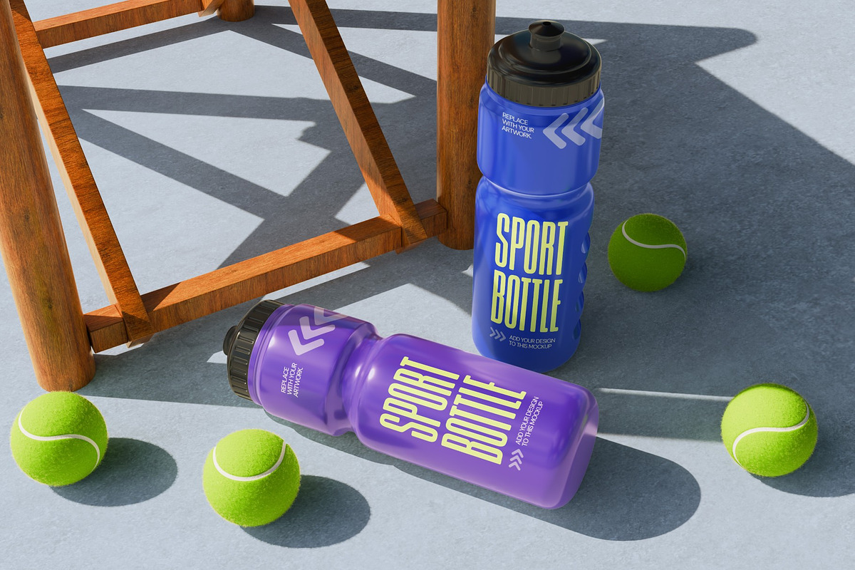 Sport Bottle Mockup, a Cups & Container Mockup by graphicook (Photo 3 of 4)
