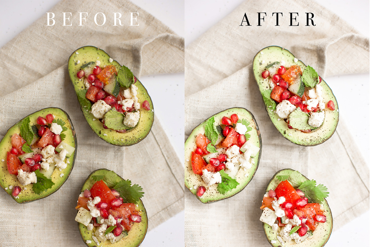 5 Food Mobile presets, an Action Add-On by The Red Pine (Photo 2 of 9)