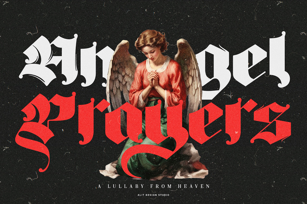 Big Fat Gothic Blackletter Typeface, a Blackletter Font by alit design (Photo 7 of 11)