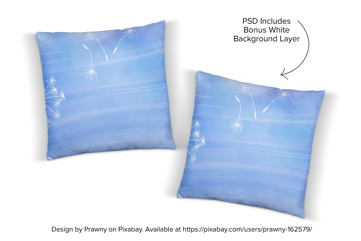 Two Pillow Mockup Bundle - PSD & JPG, a Product Mockup by MelissaBMockups (Photo 5 of 8)