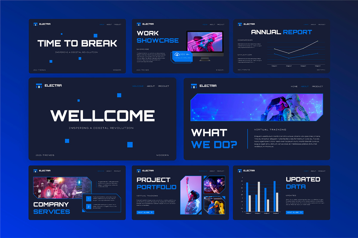 Virtual Reality PPTX Presentation, a Presentation Template by Kren Studio (Photo 1 of 8)